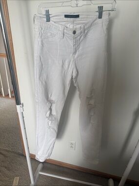 Flying Monkey White Distressed Skinny Jeans
